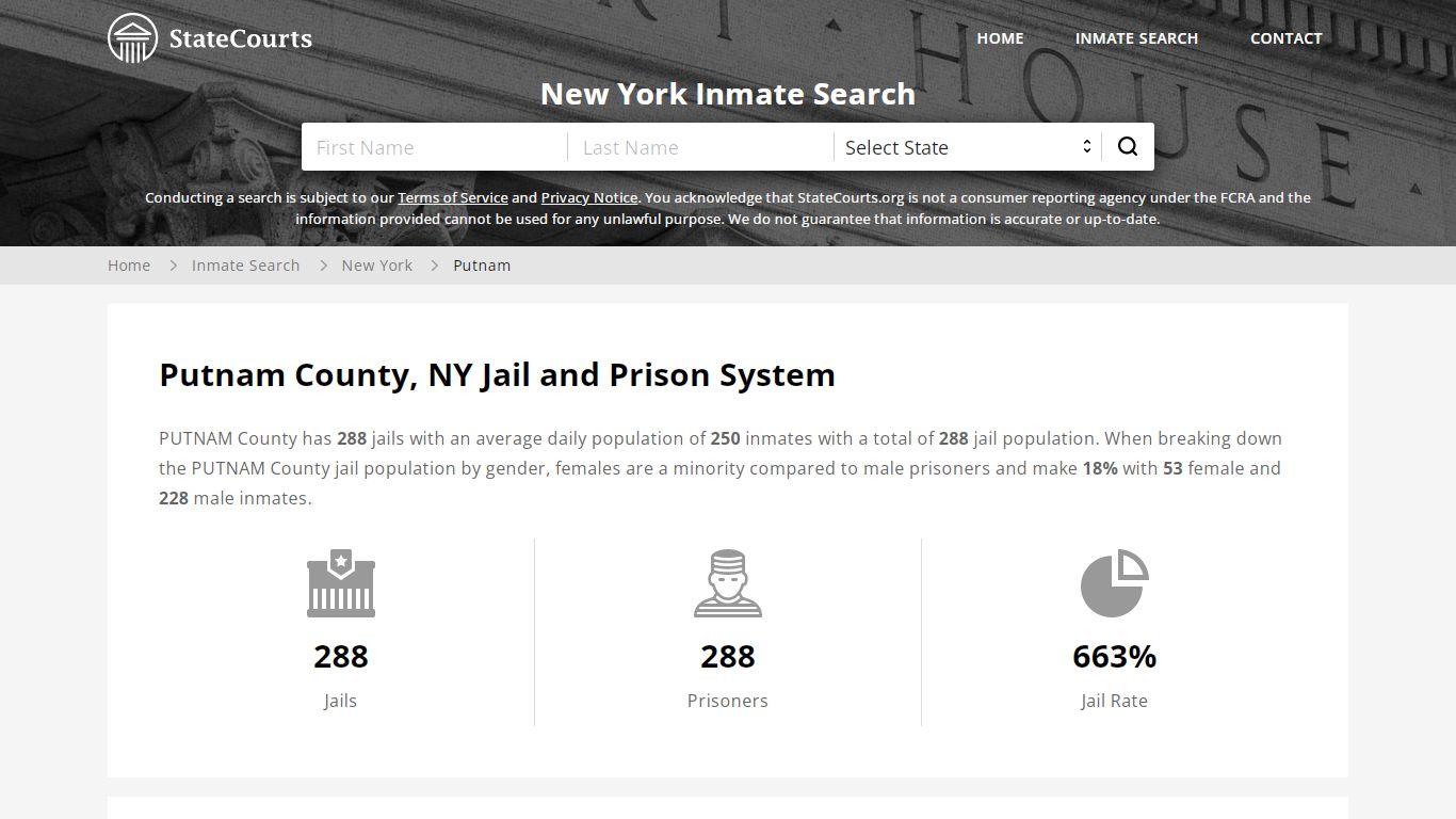 Putnam County, NY Inmate Search - StateCourts