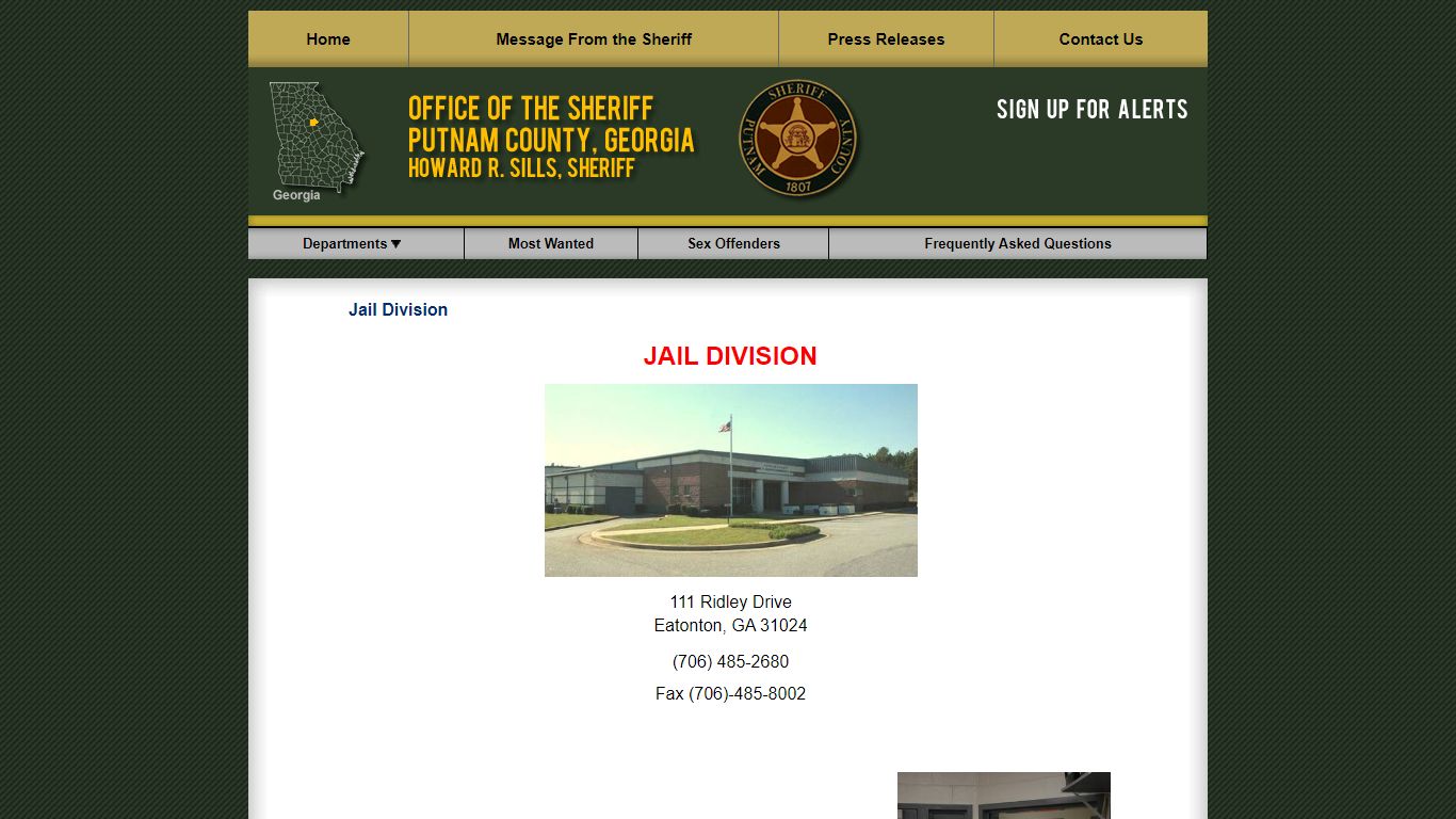 Jail Division - Putnam County GA Sheriff's Office